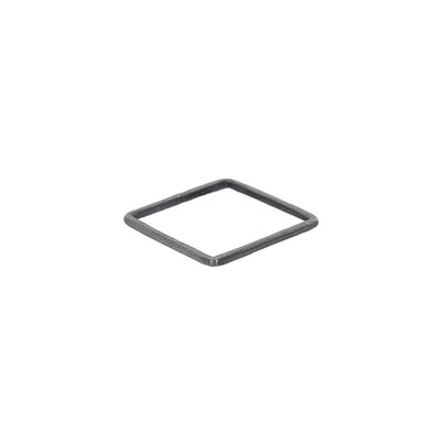USSQ.x Upper Side Square Ring in Oxidized Sterling Silver