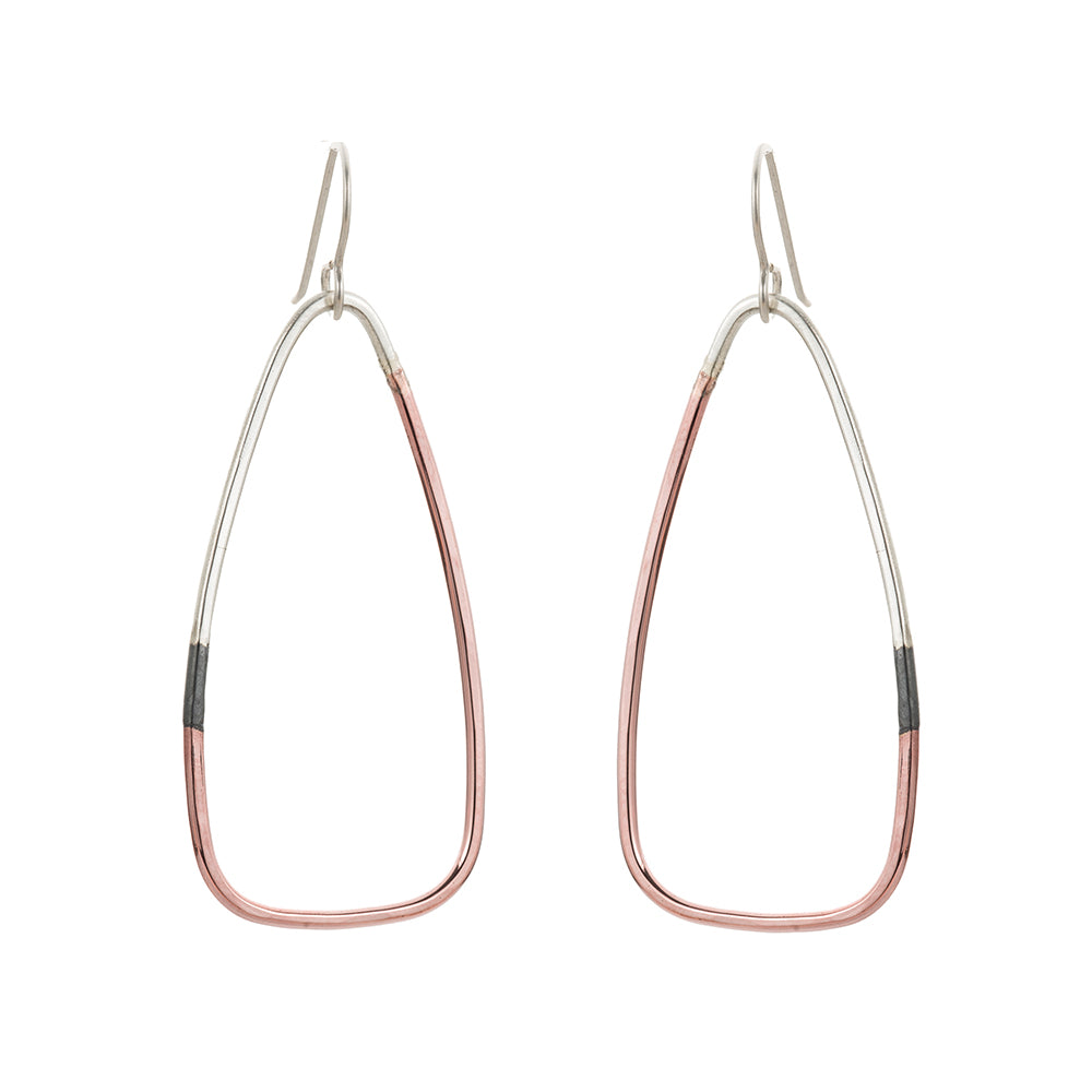 Tri-Toned Triad Earrings - Colleen Mauer Designs