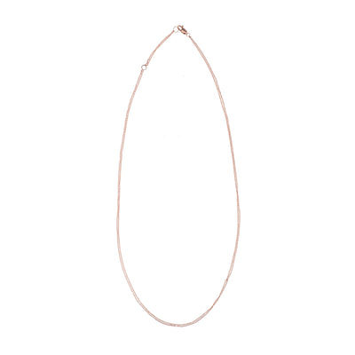 N305yg Delicate Double Monotone Chain Necklace in Yellow Gold