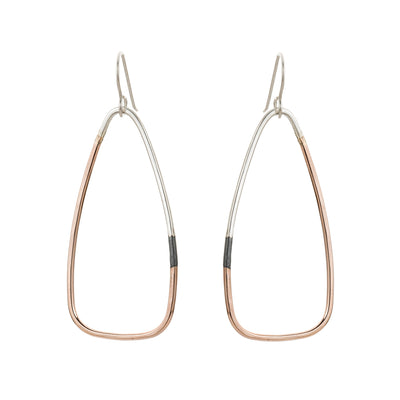 Tri-Toned Triad Earrings - Colleen Mauer Designs