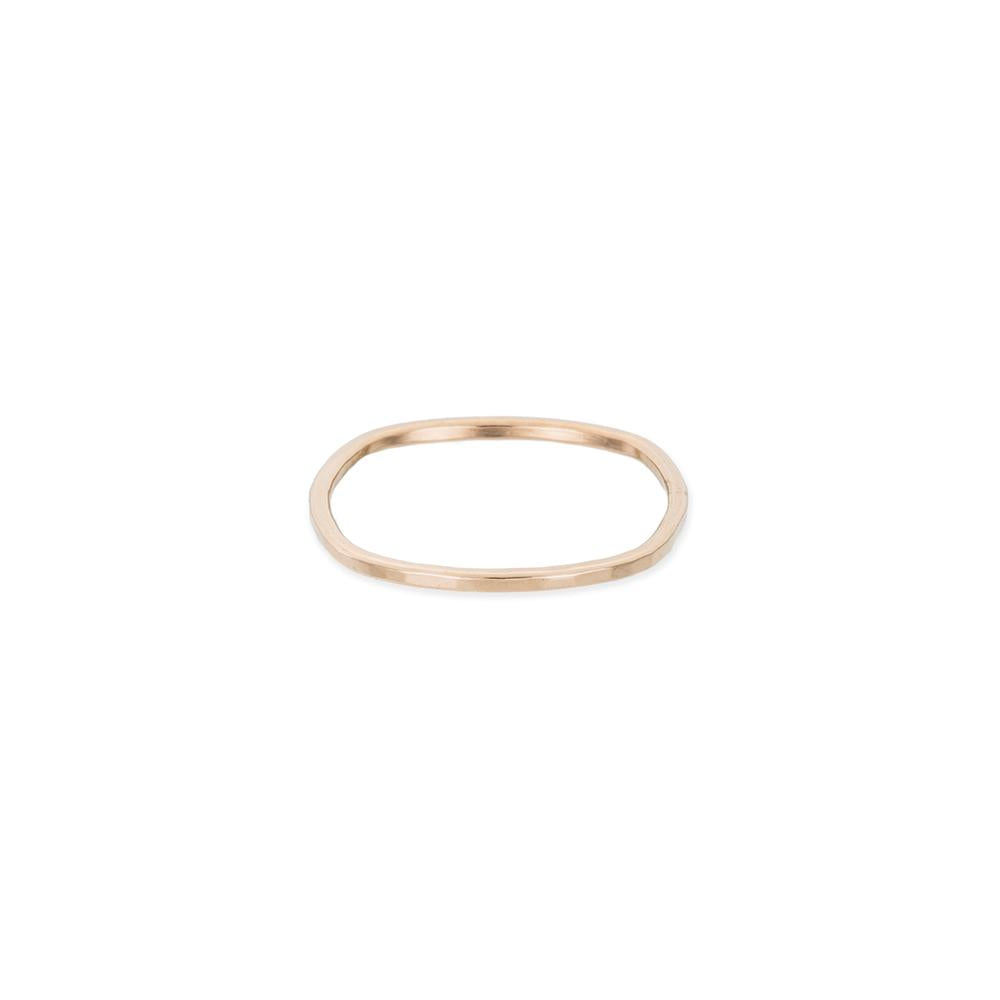 USRS.yg Upper Side Round Ring in Yellow Gold