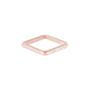TGSQ.rg-k-1.0 2.5mm Wide 14k Gold Square Ring with Diamond in Rose Gold