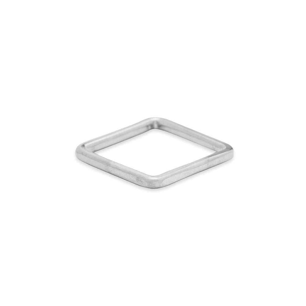 TGSQ.wg-k 2.5mm Wide 14k Gold Square Ring in White Gold
