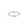 TGRS.rg-k-1.0 2.5mm Wide Gold Round Ring with Diamond in Rose Gold