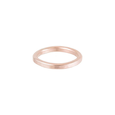 2.5mm Wide 14k Gold Round Ring - Colleen Mauer Designs