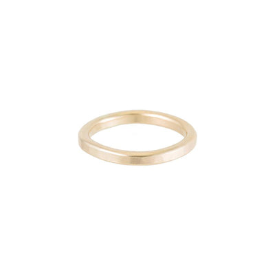 2.5mm Wide 14k Gold Round Ring - Colleen Mauer Designs