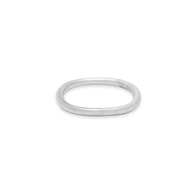 TGRS.wg 2mm Wide Thick White Gold Round Ring