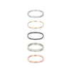 5-Stack Four-Color Round Densa Ring Set (LIMITED EDITION!) - Colleen Mauer Designs