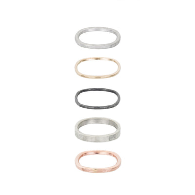 5-Stack Four-Color Round Densa Ring Set (LIMITED EDITION!) - Colleen Mauer Designs