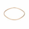 B100rg Thick Individual Square Bangle Bracelet in Rose Gold