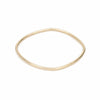 B100yg Thick Individual Square Bangle Bracelet in Yellow Gold