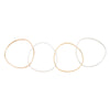 B102.4s.rg.yg 4-Loop Three-Color Interlocking Bangle Bracelet in Sterling Silver, Rose and Yellow Gold