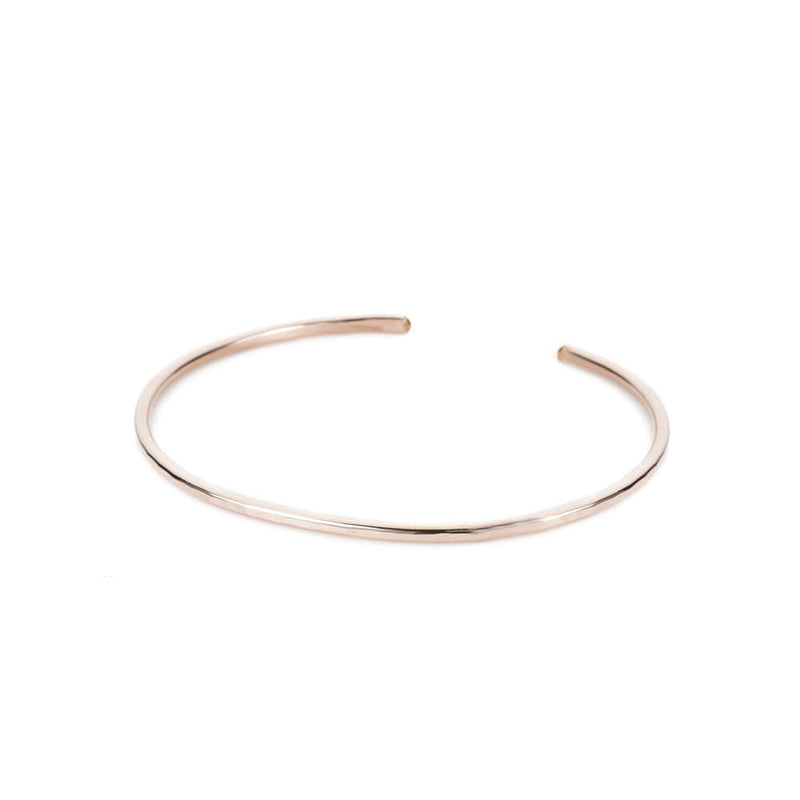 B77yg Thin Gibbous Cuff Bracelet in Yellow Gold