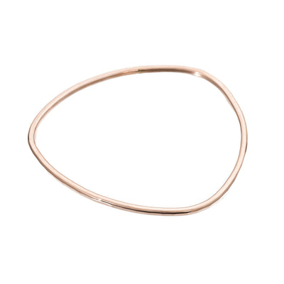 B86rg Thick Individual Bangle Bracelet in Rose Gold