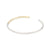 B87s.yg Thick Two-Toned Mixed Metal Cuff Bracelet in Sterling Silver and Yellow Gold