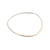B88s.yg Thick Two-Toned Individual Bangle Bracelet in Sterling Silver and Yellow Gold