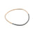 B88x.yg Thick Two-Toned Individual Bangle Bracelet in Yellow Gold and Black Oxidized Sterling Silver