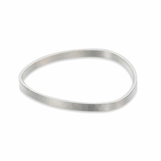 5mm Wide Silver Densa Bangle Bracelet
