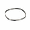 B97x 5mm Wide Square Densa Bangle in Black Oxidized Silver