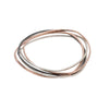 3 or 5-Loop Tri-Toned Interlocking Bangle Bracelet - Colleen Mauer Designs