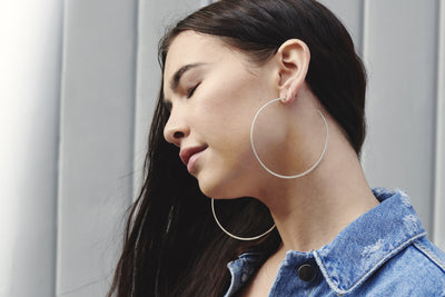 Extra Large Classic Circle Hoop Earrings