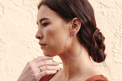 Extra Large Classic Circle Hoop Earrings - Colleen Mauer Designs