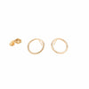 E294yg Large Circle Stud Earrings in Yellow Gold