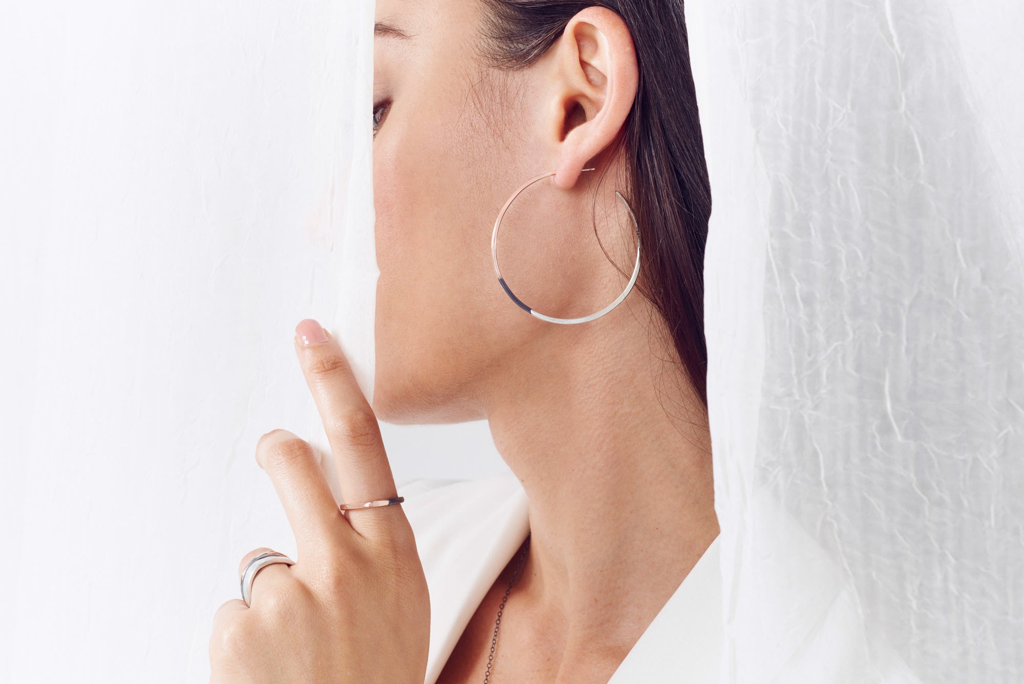 Tri-Toned Classic Circle Hoop Earrings - Colleen Mauer Designs