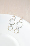 E347 4-Color Linear Hoop Earring