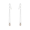 E349s.rg.yg Gold & Silver Cinq Earrings in Sterling Silver, Rose Gold and Yellow Gold