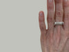 6mm Wide Silver Channel & Diamond Ring - Colleen Mauer Designs
