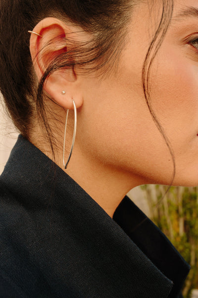 Diamond Bullet Stud Earrings - Colleen Mauer Designs