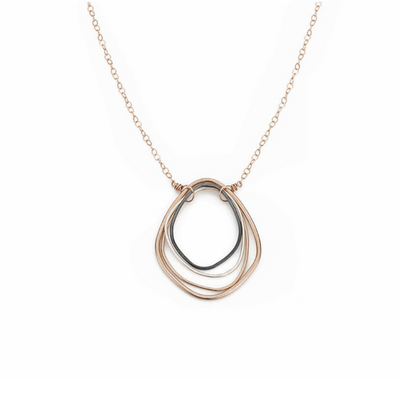 Tri-Toned Topography Necklace