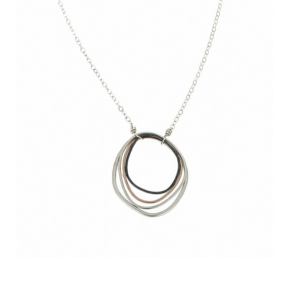 Tri-Toned Topography Necklace