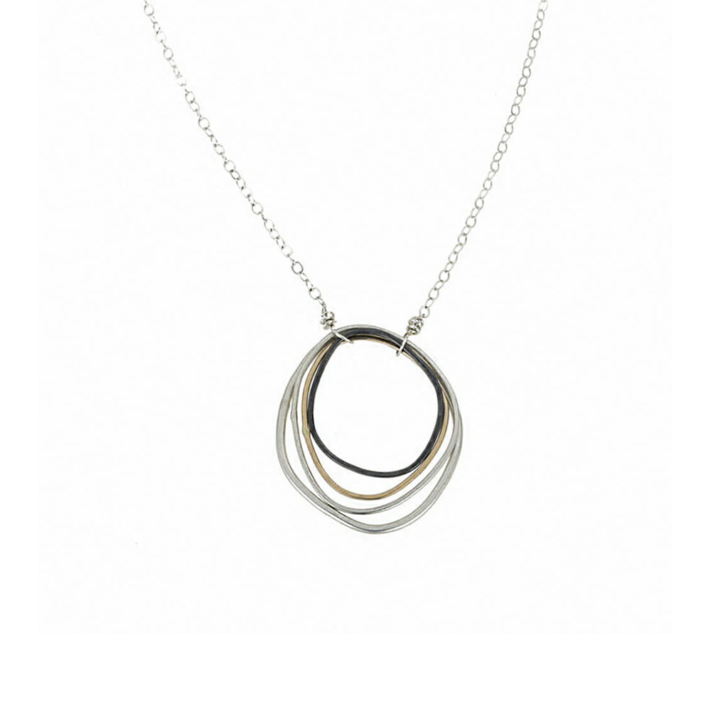 Tri-Toned Topography Necklace
