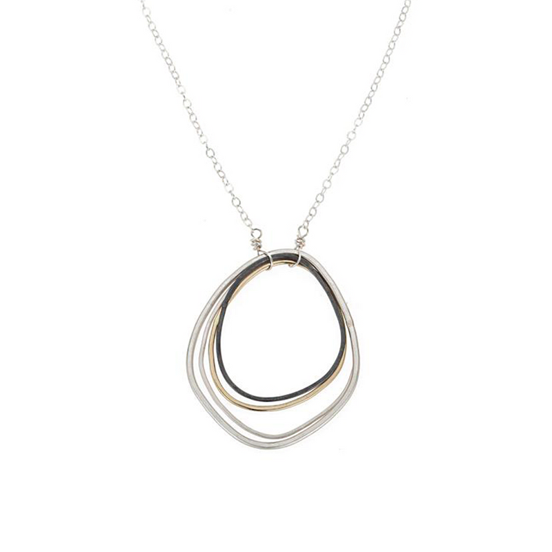 Tri-Toned Topography Necklace