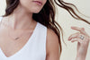 N276x.yg Black and Rose Gold Mini Inflecto Necklace - Model Image