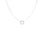 N288 Two-Toned Mixed Metal Organic Tear Drop Necklace in Rose Gold and Sterling Silver