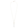 N290g.yg Yellow Gold and Silver Virga Necklace on Yellow Gold Chain - Full Length Shot