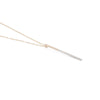 N290g.yg Yellow Gold and Silver Virga Necklace on Yellow Gold Chain