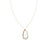 N300g.yg Gold, Black and Silver Mixed Metal Multi Triangle Necklace on Yellow Gold Chain