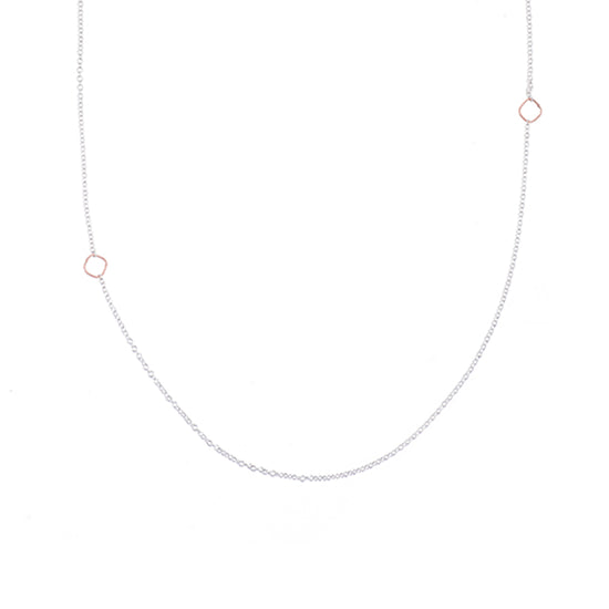Delicate Chain & Square Necklace