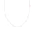 N304s.rg Silver and Rose Gold Delicate Chain Necklace