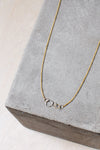 N311g.yg 5-Loop Mini Pebble Necklace in Yellow Gold and Sterling Silver