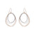 E287g.yg Topography Earrings in Yellow Gold, Silver and Black Oxidized Silver (Mostly Gold)