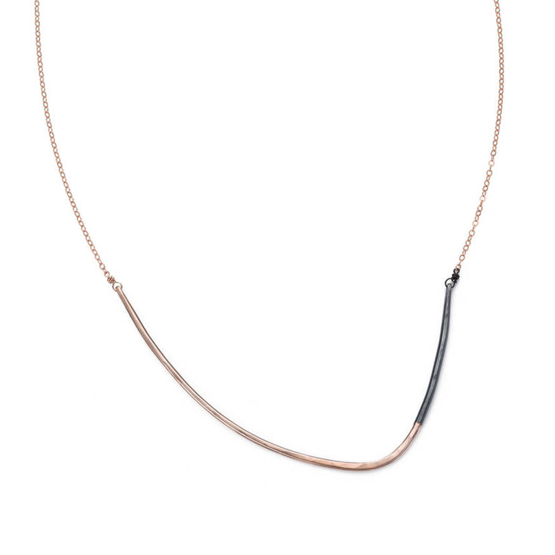 Black & Gold Inflecto Necklace - Colleen Mauer Designs