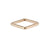 2.5mm Wide 14k Gold Square Ring - Colleen Mauer Designs