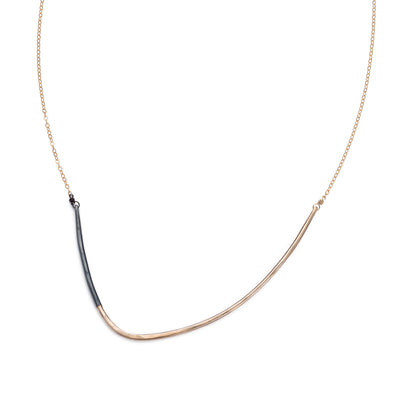 Black & Gold Inflecto Necklace - Colleen Mauer Designs