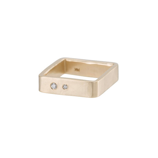 Solid Gold Pisces Ring