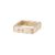 5mm Wide 14k Gold Square Ring with Two Diamonds - Colleen Mauer Designs